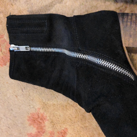 Jeffrey Campbell Suede Ruched Bi-Zip Booties - Picture 8 of 14